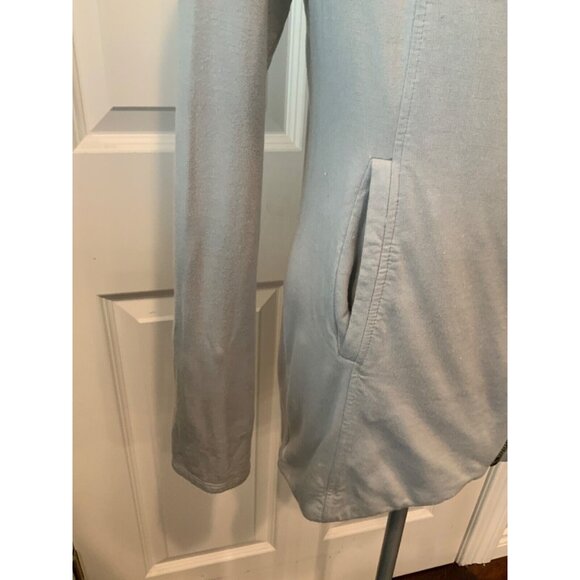 Helmut Lang Gray Zip-up Asymmetric Jacket W/Pockets, Size Medium - Picture 4 of 9